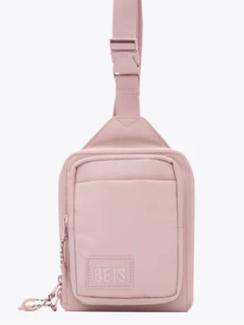 BEIS Sport Sling Atlas Pink Adjustable Travel Everyday Crossbody Bag Purse EUC
